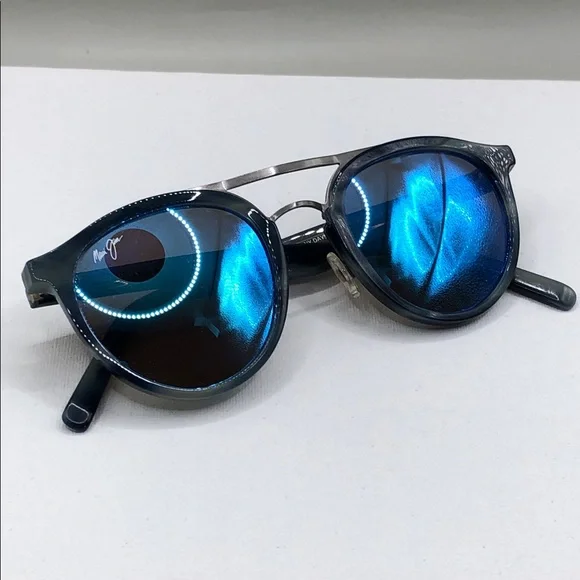 Maui Jim sunny days MJ 529-27E 49-22-245 UNISEX Blue Horn 